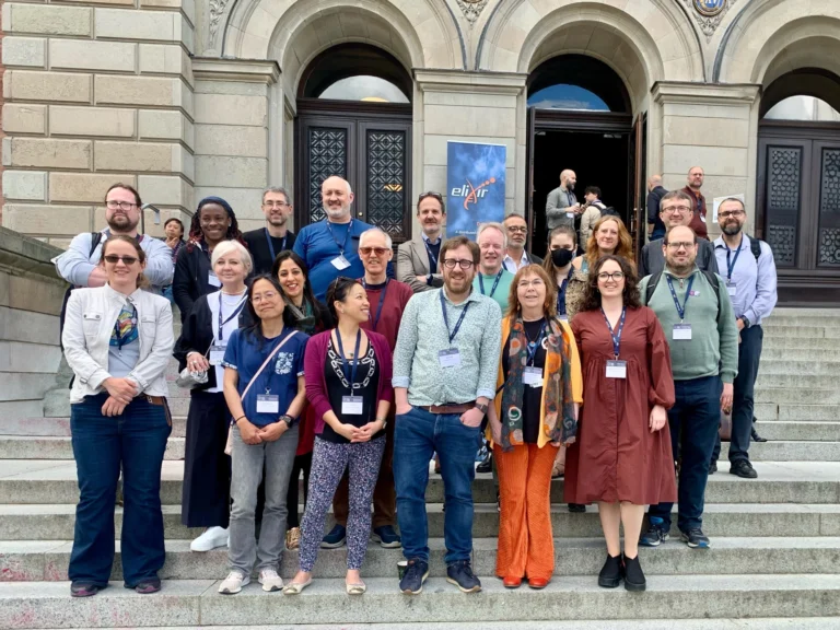 A picture of the UK Node team at the ELIXIR All Hands 2024