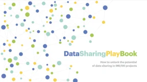 The cover of the IMI/IHI Data sharing playbook published in 2024