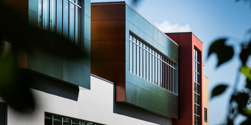 A photo of the University of York's Faculty of Biology by Alex Holland